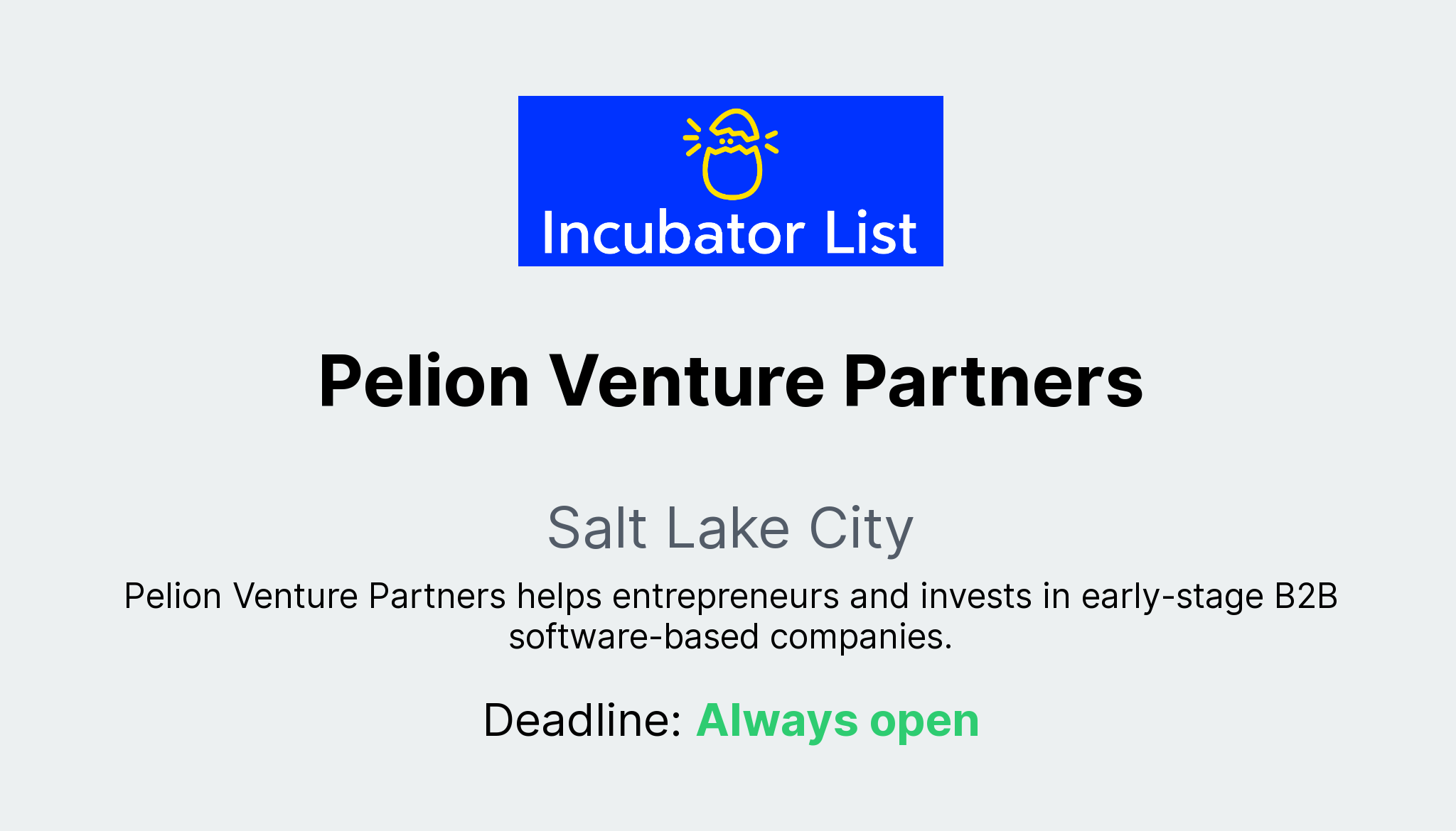 Pelion Venture Partners - Key Information